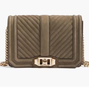 Rebecca Minkoff Small Love Nubuck Crossbody Purse